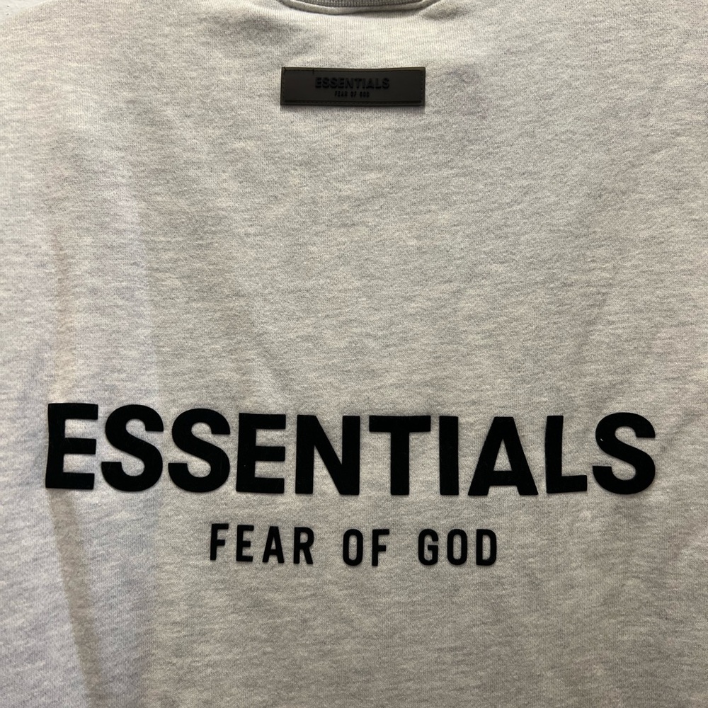 Essentials Grey Mock Neck Sweatshirt Size Medium